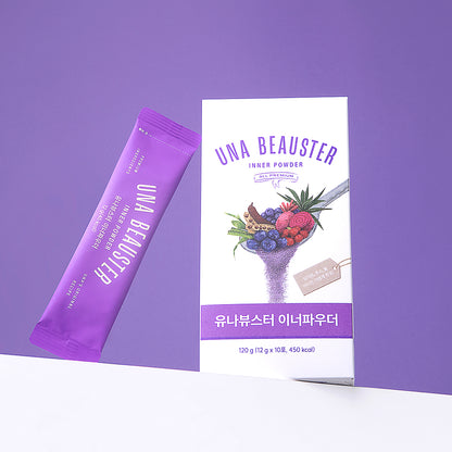 Una Beauster Inner Powder 12g × 10 pcs (1 Box) | Anti aging, Whitening, no Sugar, Non GMO